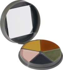 Camouflage Face Paint with Round Case  Mirror 5 Color