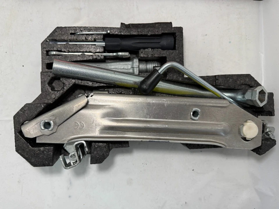 Audi Volkswagen A6 Jetta 98-04 Spare Jack Tool Kit Lug Wrench Hazard Triangle - Image 3 of 4