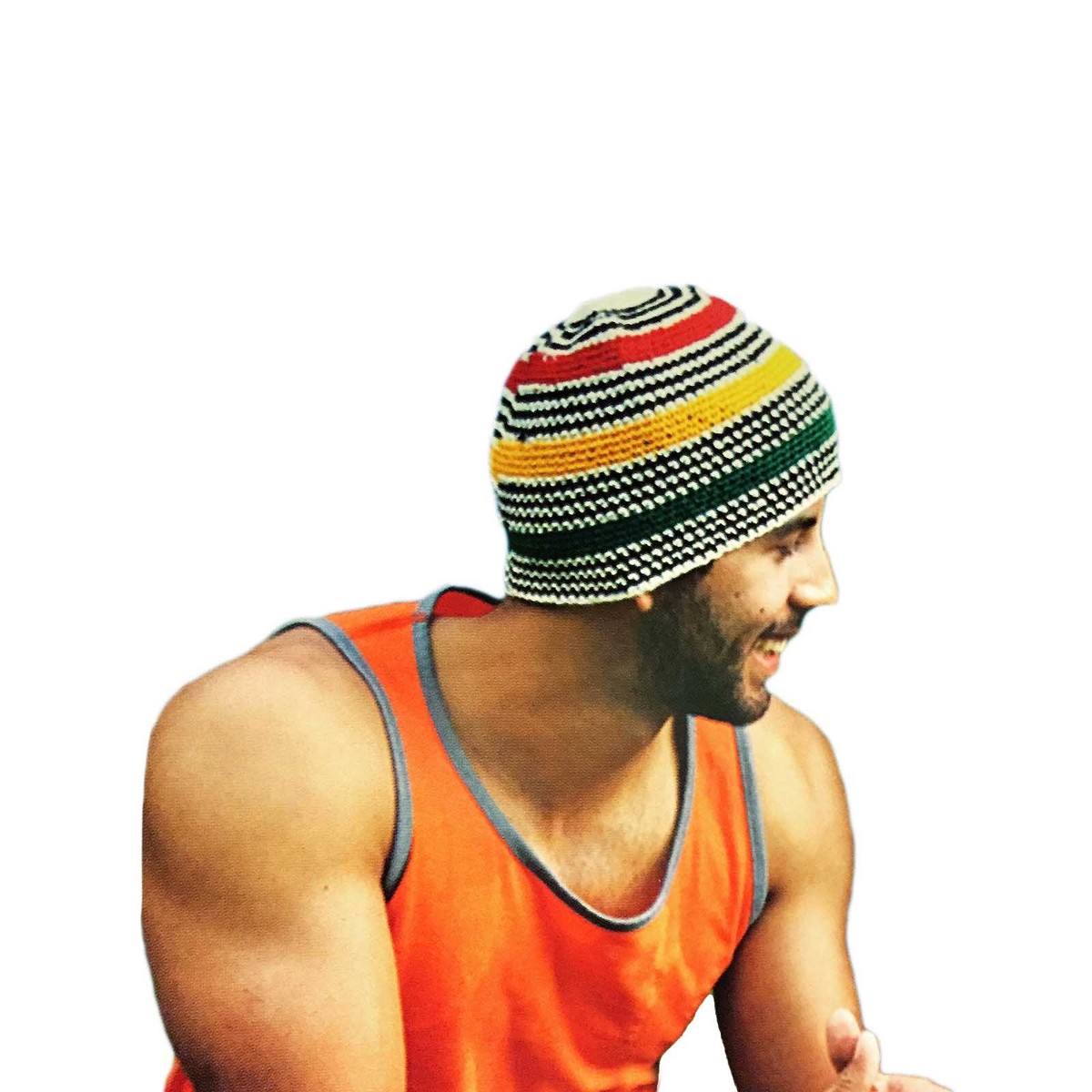 Cappello Bob Marley Cappellino Teschio Kufi Rasta – Fatto A Mano In Cotone  100%, Stile Reggae, Taglia S/M Cappello Estivo Leggero A Maglia, image size:1200x1200