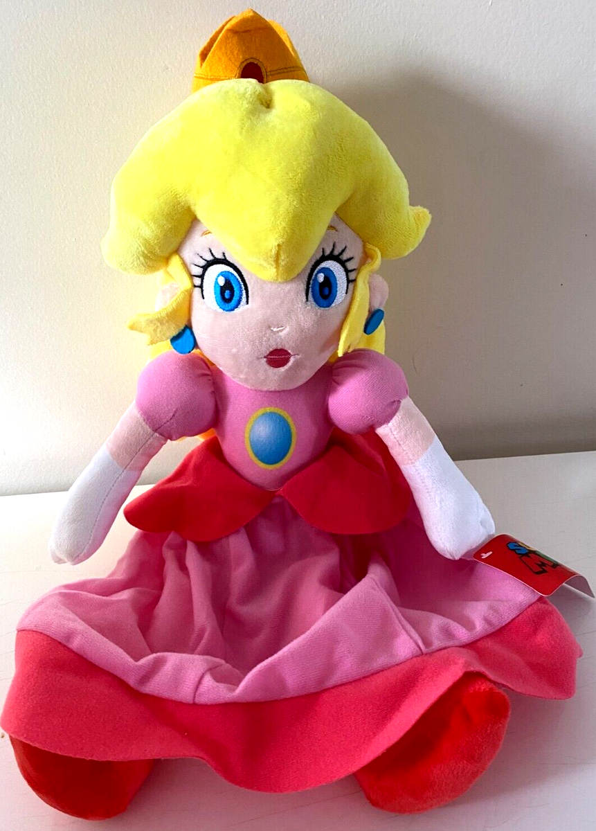 Xlarge Princess Peach 18 inch tal Nintendo Mario Bros. Soft
