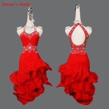 Latin Dance Dress Latin Dance Performance Competition Clothing Dresses for Skirt