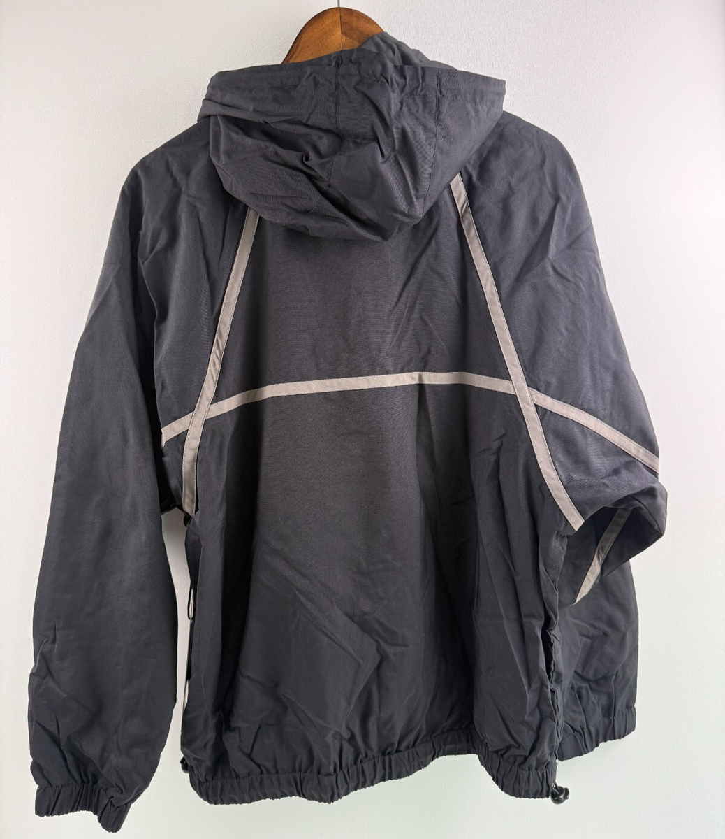 Fila Men 80s Retro Pullover Quarter Zip Hooded Anorak Astor Jacket