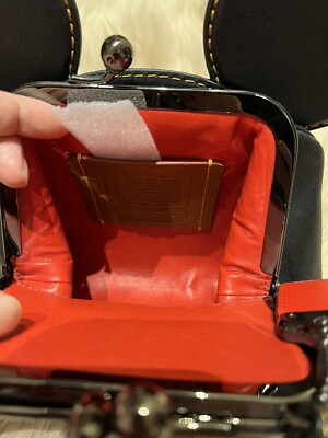 COACH キスロックケース ブラック 新品-未使用 NEW COACH BLACK NORA BLUE/MULTI COLOR KISSLOCK CARD CASE BOX | eBay