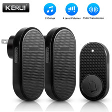 1000FT Wireless Doorbell Waterproof 2 Plugin Receiver Adjustable Volume 33 Chime