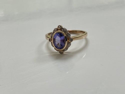 ANILLO TANZANITA ORO 9CT TALLA S - Imagen 10 de 16