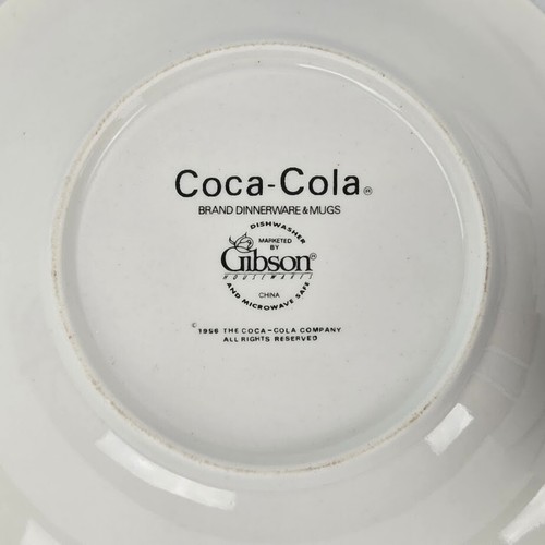 Gibson Housewares Coca-Cola Stained Glass 2 Bowls and 1 Mug 1996 VTG - Picture 12 of 13