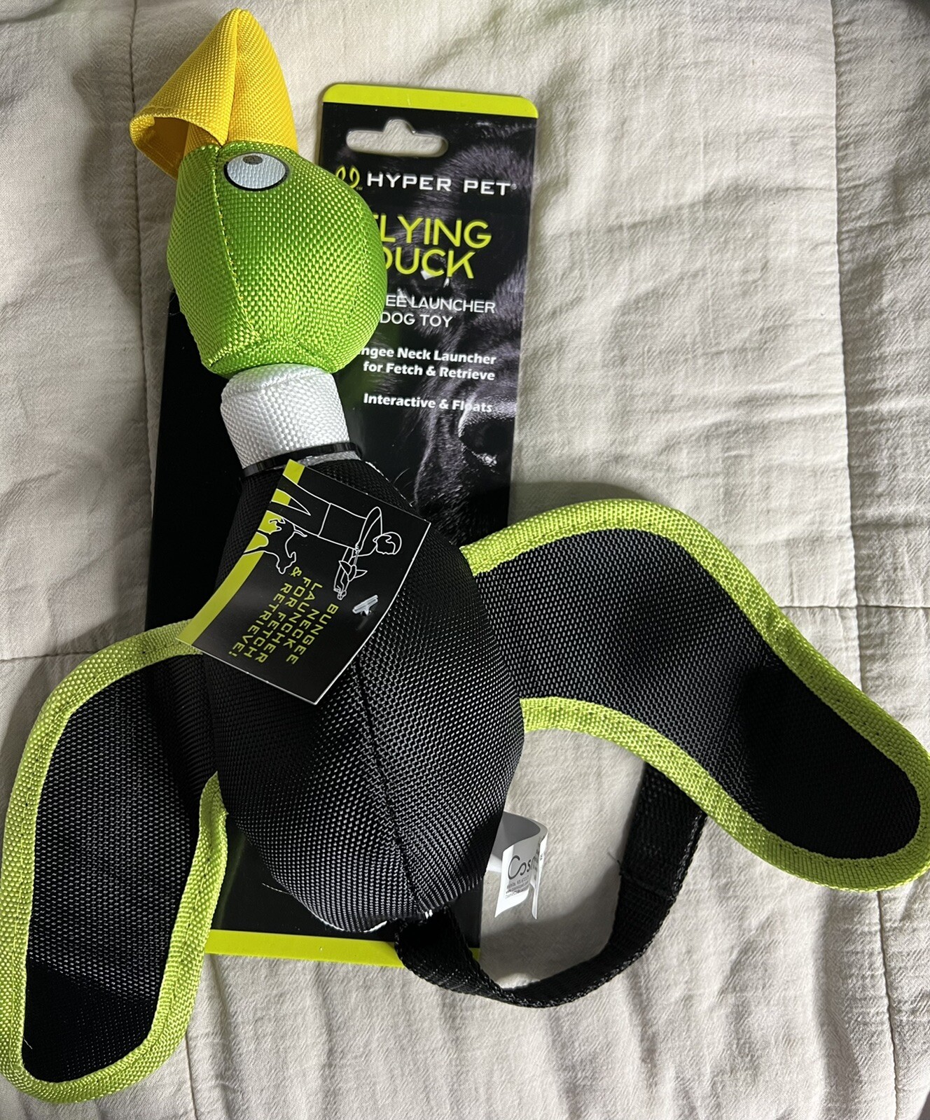 Hyper Pet Flying Duck Large Slingshot Interactive Fetch Dog 