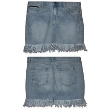 Women s Tommy Hilfiger Denim Raw Hem Skirt-Size 8 W 32"