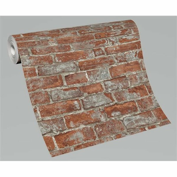 Erismann Tapete Vlies Imitations 6318-06 Rotbraun Grau Stylisch 3D Stein-Optik-image