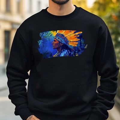 Indian Chief Sweatshirt Cozy and Perfect for Any Occasion S to 4XL