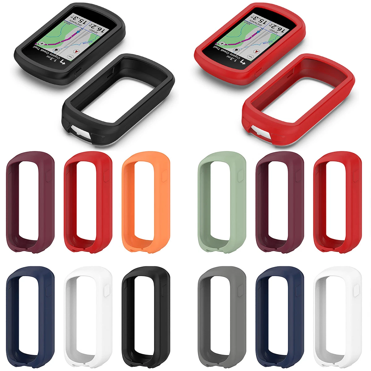 Silicone Gel Skin Protective Case Cover for Garmin Edge Explore 2 GPS  Stopwatch