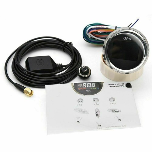 52mm GPS Drehzahlmesser Tacho Geschwindigkeitsmesser Universal - Bild 14 von 16