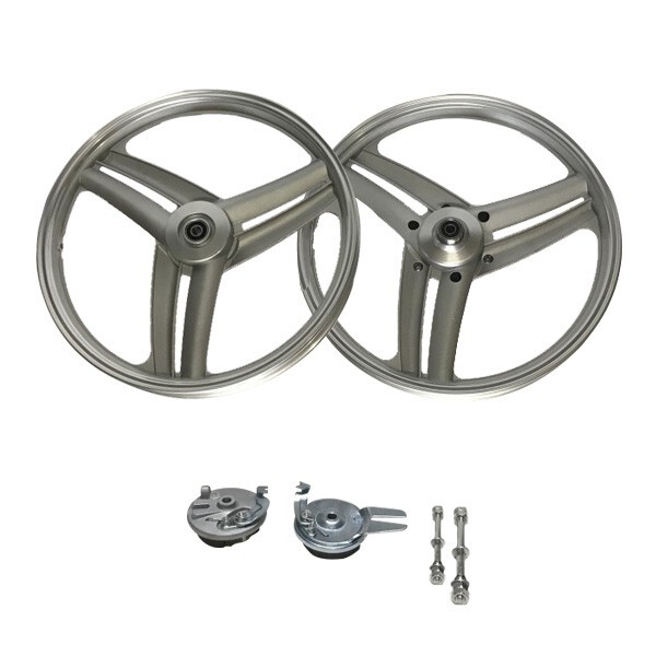 Jante Peugeot 103 SP alu type Grimeca finition haut de gamme 17 pouces