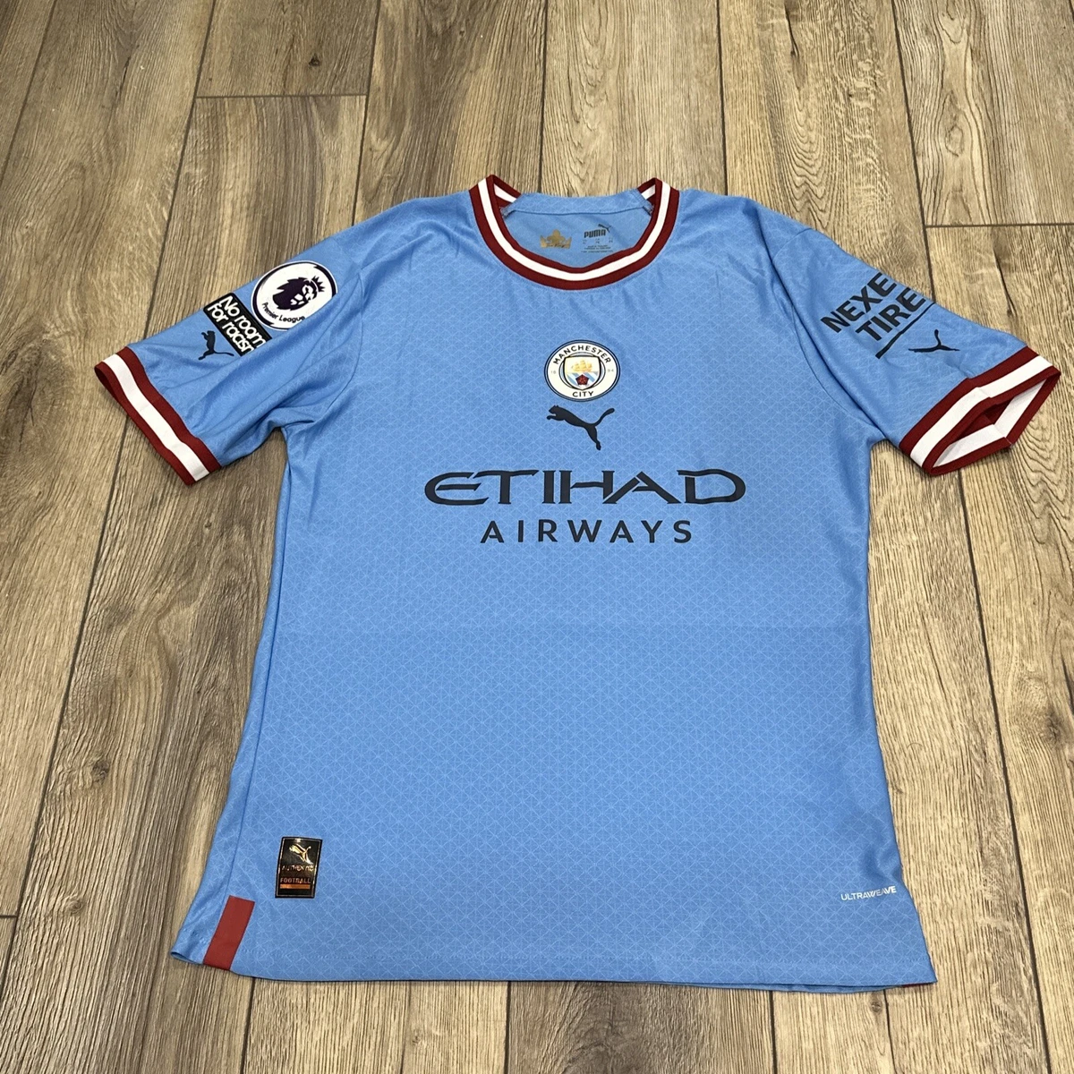 Manchester City No7 Sterling Home Soccer Club Jersey