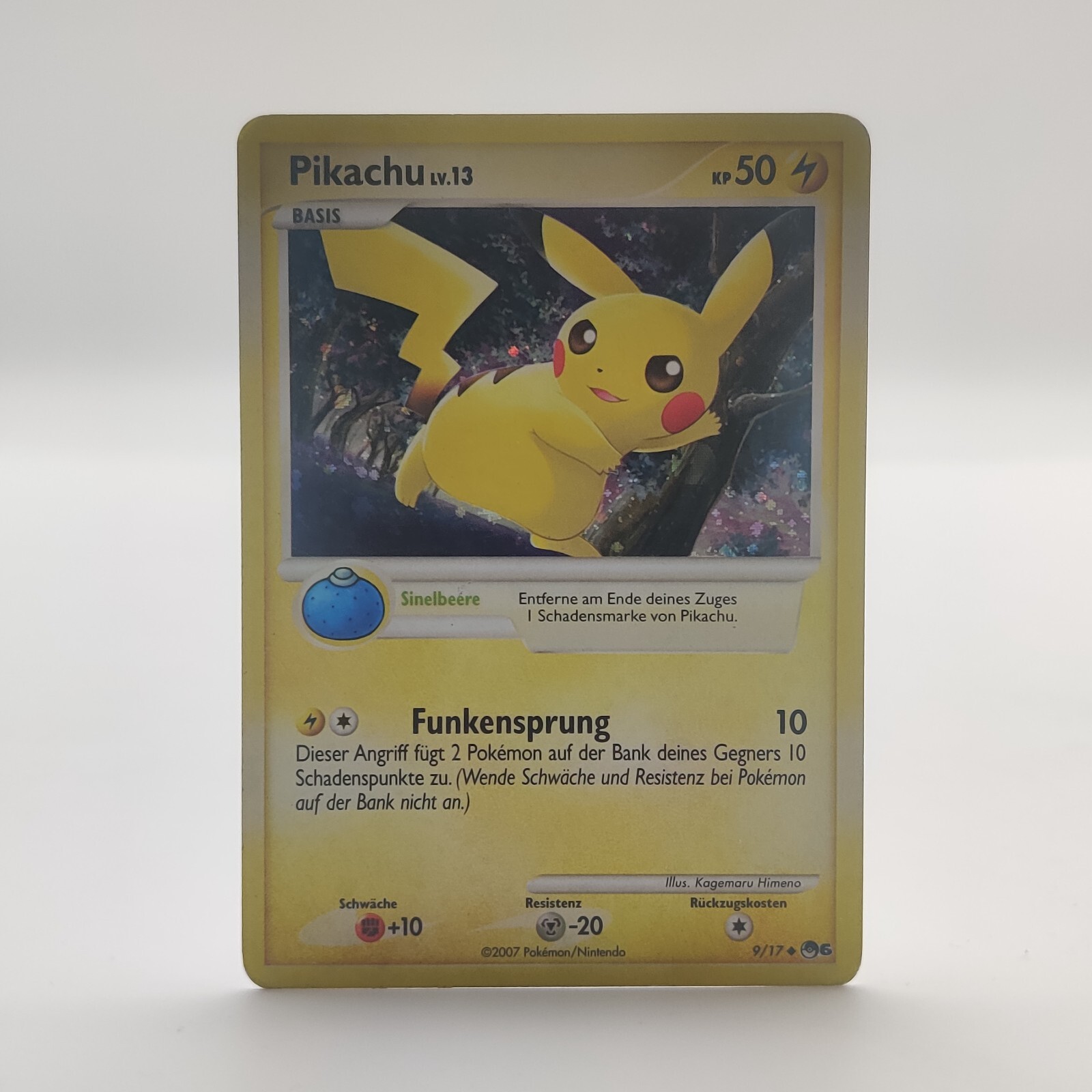 Pokemon TCG Card - Pikachu LV.13 9/17 HOLO Promo German