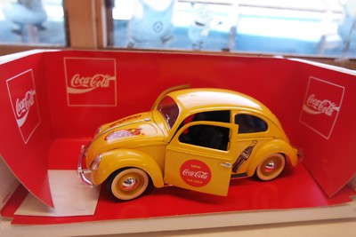 1:18 Solido #9506 Volkswagen Beetle VW Coca-Cola RARE COCCINELLE