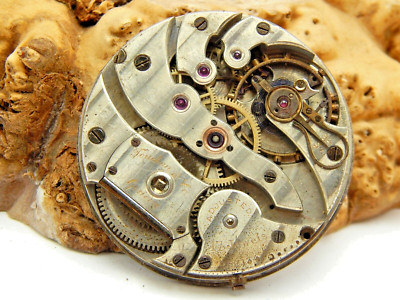 Rare Antique Touchon & Co Swiss pocket watch movement 17 jewels 41.8mm OF