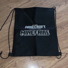 Minecraft Official Community Event Minefaire Logo Drawstring Backpack