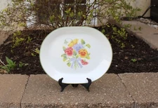 Corelle Corning Summer Blush Pansy Pansies 12" Serving Tray Platter - EUC!
