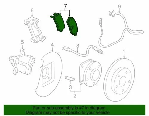 Kit de pastillas de freno de disco genuino GM 2011-2017 Buick Chevrolet Regal LaCrosse 22846359 Foto 2 de 3