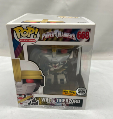 Funko Pop! Television - Power Rangers White Tigerzord #668 | eBay