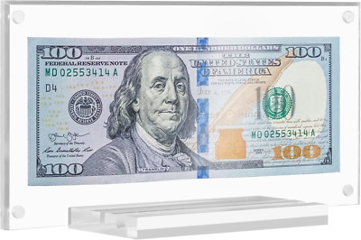Dollar Bill Frame, Dollar Bill Currency Display Holder Money Frame for Collector