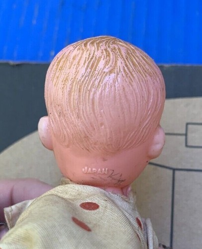 Rare 1940'S-50's Wind Up Celluloid Crawling Baby Japan Built in Key - Picture 6 of 7
