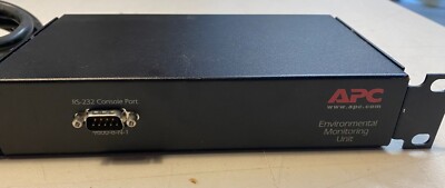APC AP9319 Environmental Monitoring Unit w/ Rack Mounting Ears used