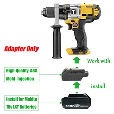 1 Adapter Convert fits DeWalt 20V MAX Tools to for MAKITA 18V LXT Li-ion Battery