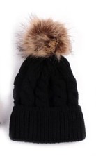 Winter Stylish Knit Pom Pom Beanie Warm Soft Hat Ear Protection