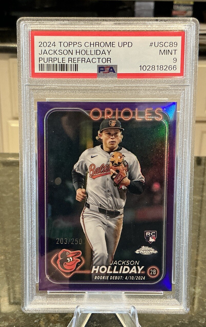 2024 Topps Chrome Update Series - Rookie Debut PURPLE Jackson Holliday (RC) /250