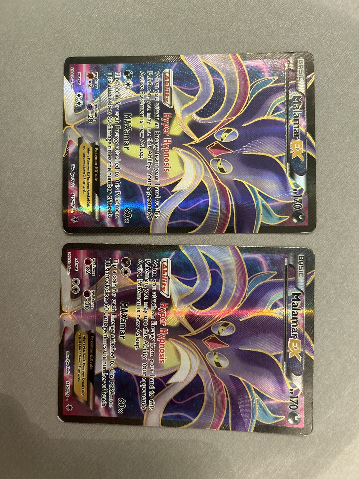 Pokemon TCG Malamar EX 115/119 XY Phantom Forces Full Art Ultra Rare NM