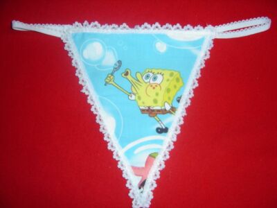 Womens SPONGEBOB SQUAREPANTS Bubbles String Thong Lingerie