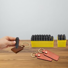 36pcs Metal Stamping Kit, 0.5in 12.5mm Steel Number and Letter Punch Set NEW