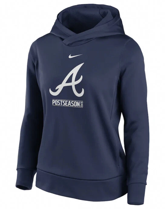 Nike Women's Atlanta Braves 2020 Postseason Hoodie Sweatshirt Medium M MLB