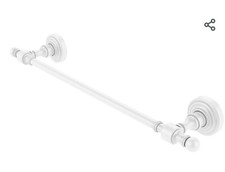 Allied Brass RW-31/24 Retro Wave Collection 24 Inch Towel Bar, Matte White