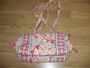 Vera-Bradley-pink-yellow-green-blue-quilted-floral-cotton-shoulder-bag-handbag