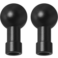 2PCS 20mm Ball Mount Aluminum Adapter,with 1/4 Female Thread 1/4-20 6mm Include
