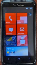 HTC Trophy 16GB Verizon Windows Phone  Red Battery  Loaded MP3 Music  SIM