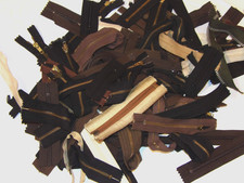 30 ZIPPERS  ZIPPER PIECES IDEAL, YKK MOST UNUSED MOST NON-SEPARATING 