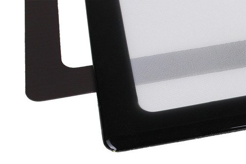 DEMCiflex Staubfilter 80mm, quadratisch - schwarz/weiß