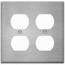 Oversized Stainless Steel Wall Plate Cover, 1-Gang 2-Gang, Duplex Rocker Toggle