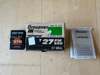 Rarität für Sammler: Graupner Varioprop 27MHz Sender HF Modul T 27 FMsss in OVP