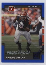 2017 Panini Donruss Press Proof Blue Carlos Dunlap #89 12v1