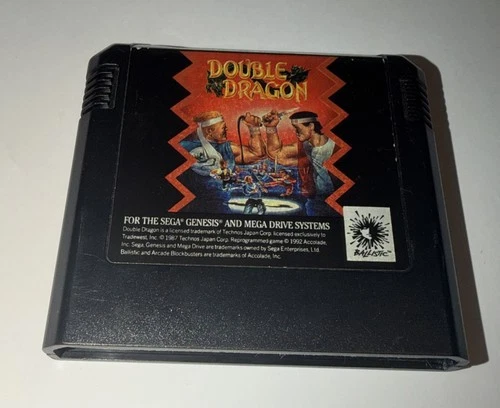 Double Dragon (Sega Genesis, 1992) Cleaned & Tested