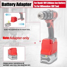 Adapter For Ryobi 18V Lithium Battery to for Milwaukee 18V Cordless Power Tools