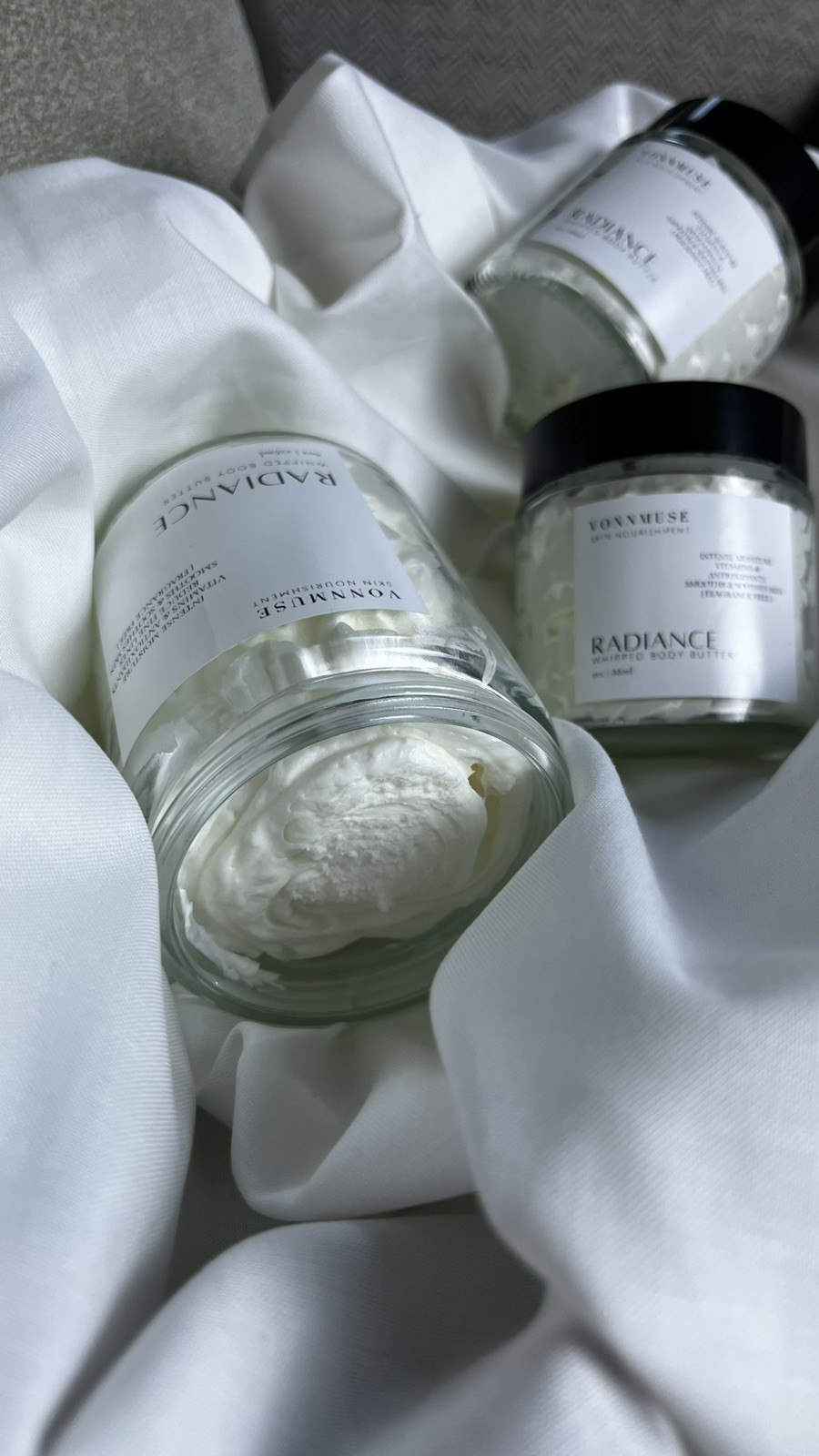 Triple Whipped Shea Butter Body Cream 8oz - Radiance Pear Champagne Floral Scent  