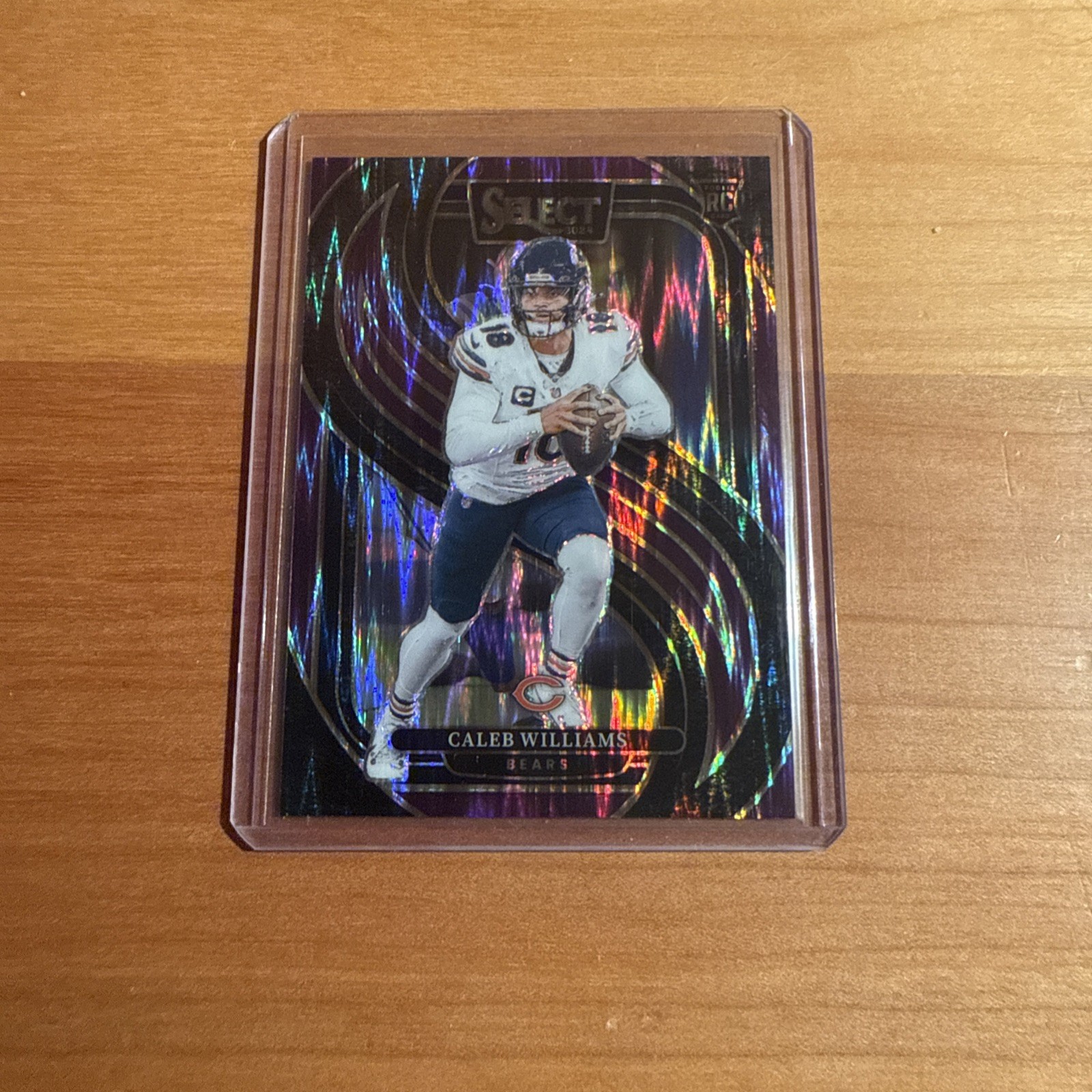 2024 Panini Select Caleb Williams Premier Level Purple Shock Prizm /360 Rookie