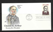 USA SC # 2218c Presidents - Chester A. Arthur - FDC . Artcraft  cachet