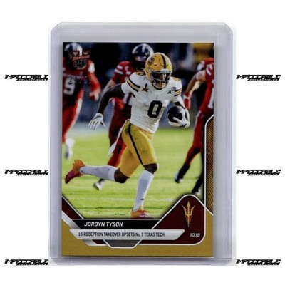 2025 Bowman U Now - Gold #32 Jordyn Tyson Rookie /50 10-Reception Takeover
